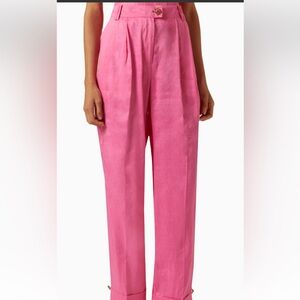 Aje Vibrant Pink Wide Leg Pants